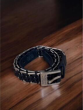 Women's Harley Davidson Belt with Silver Details Size Large 44"